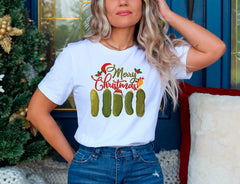 Vintage Pickles Merry Christmas Shirt, Christmas Pickle Shirt, Funny Christmas Shirt, Pickle Gifts, Winter Shirt, Pickle Lovers, Xmas Gifts