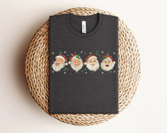 Retro Santa Christmas Shirt, Santa Claus Tshirt, Vintage Christmas, Holiday Tshirts, Unisex, Vintage Santa, Xmas Crewneck, Christmas Gift