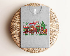 Christmas Tis The Season Shirt, Vintage Christmas, Holiday Tshirts, Merry Christmas, Christmas Shirts, Winter Clothing, Xmas, Christmas Gift