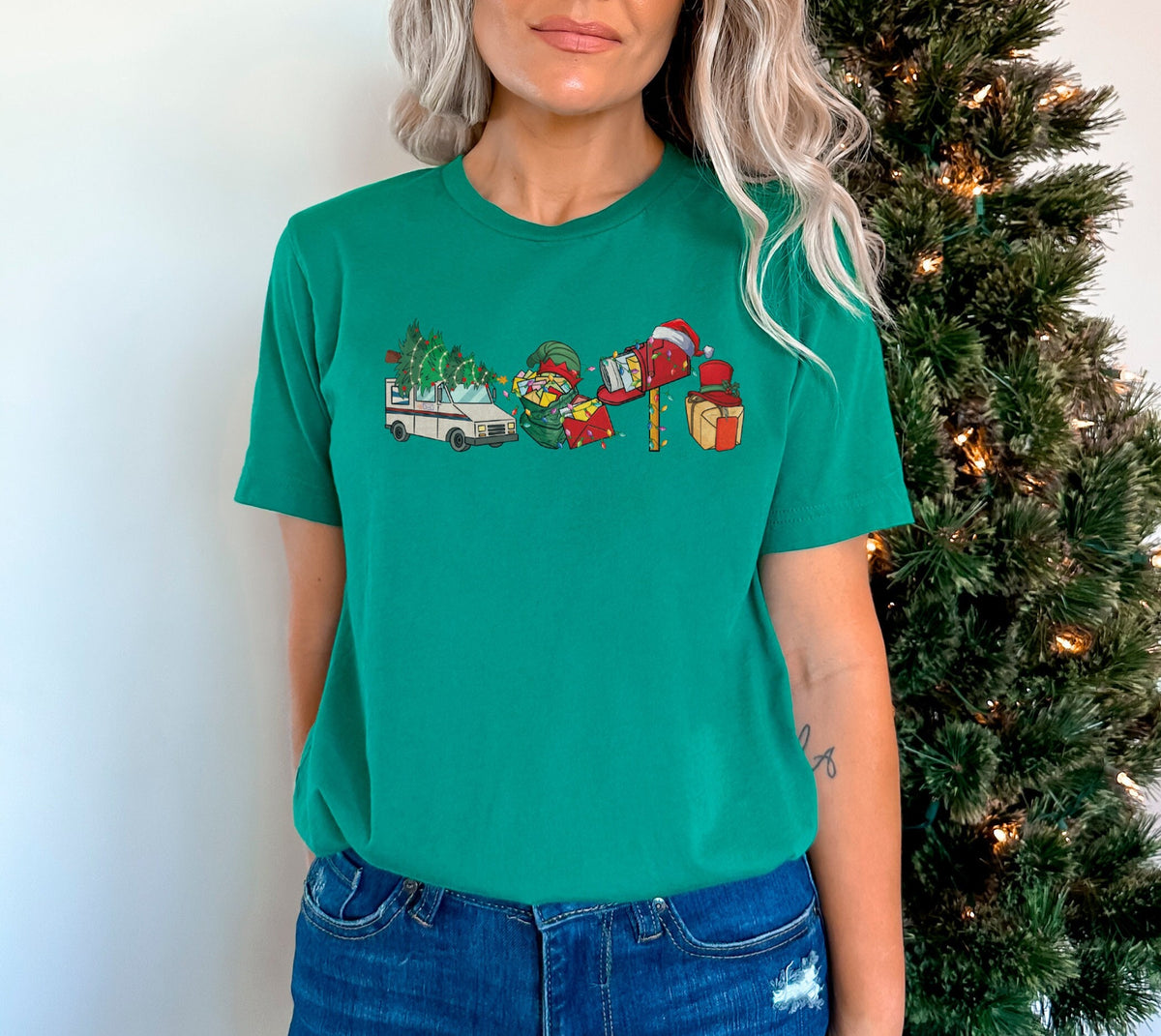 Postal Worker Christmas Shirt, Post Office Truck Mail Box Shirt, Mailman Christmas Shirt, Mail Truck Xmas Tshirt, Cute Postal Carrier Gift