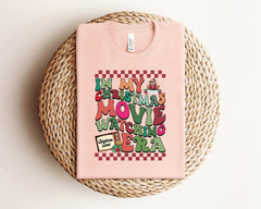 Christmas Movie Shirt, In My Christmas Movie Watching Era Shirt, Retro Groovy Christmas Shirt, Movie Lover Gift, Holiday Tshirts, Xmas Gifts