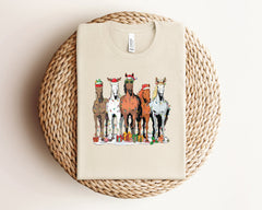 Christmas Horse Shirt, Western Christmas Shirt, Christmas Animal Shirt, Horse Lover Gift, Farm Animals, Funny Christmas Shirt, Xmas Gift