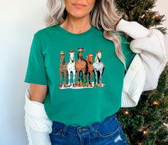 Christmas Horse Shirt, Western Christmas Shirt, Christmas Animal Shirt, Horse Lover Gift, Farm Animals, Funny Christmas Shirt, Xmas Gift