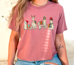 Christmas Llama Shirt, Christmas Animal Shirt, Funny Christmas Shirt, Llama Gifts, Animal Lover Shirt, Vintage Christmas, Christmas Gift