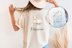 Lost Sheep Shirt, Jesus Left The 99 To Rescue Me Shirt, The Lord Is My Shepherd Shirt, Psalm 23, Bible Verse Shirt, Xmas Christian Gifts