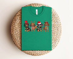 Dachshund Christmas Shirt, Dog Mom Shirt, Christmas Dogs Tshirt, Dog Lover Gift, Christmas Animal Shirt, Cute Christmas Shirt, Xmas Gifts