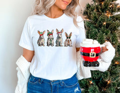 Christmas Rabbit Shirt, Cute Christmas Shirt, Christmas Animal Shirt, Rabbit Lover Gift, Christmas Bunny Shirt, Animal Lover, Christmas Gift