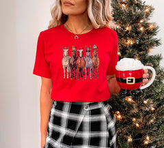 Christmas Horse Shirt, Cute Christmas Shirt, Christmas Animals, Gift For Horse Lover, Western Christmas, Farm Animals Shirt, Christmas Gift