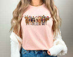 Christmas Cow Shirt, Farm Christmas Shirt, Cow Gifts, Christmas Animal Shirt, Country Christmas, Farm Animals, Farmer Christmas Gift, Xmas