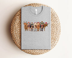 Christmas Cow Shirt, Farm Christmas Shirt, Cow Gifts, Christmas Animal Shirt, Country Christmas, Farm Animals, Farmer Christmas Gift, Xmas