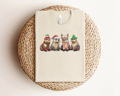 Otters Christmas Shirt, Christmas Animal Shirt, Otter Lover Tshirt, Cute Christmas Shirt, Xmas Sea Animals, Holiday Tshirts, Otter Gifts