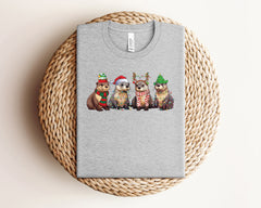 Otters Christmas Shirt, Christmas Animal Shirt, Otter Lover Tshirt, Cute Christmas Shirt, Xmas Sea Animals, Holiday Tshirts, Otter Gifts