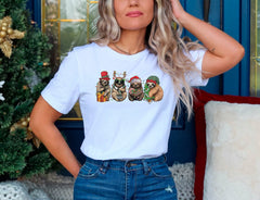 Christmas Sloth Shirt, Cute Christmas Shirt, Sloth Gifts, Christmas Animal Shirt, Sloth Santa Hat, Animal Lover Tshirt, Christmas Gift