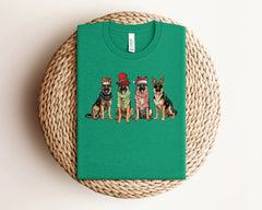 German Shepherd Christmas Shirt, Christmas Dogs Shirt, German Shepherd Gifts, Cute Christmas Shirt, Christmas Animals, Xmas Dog Lover Gift