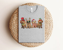 Golden Doodle Christmas Shirt, Funny Christmas Dog Shirt, Dog Mom Christmas Gifts, Cute Christmas Shirt, Xmas Animals Tshirt, Dog Lover Gift