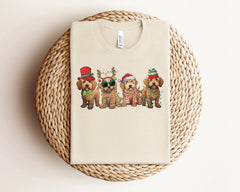Golden Doodle Christmas Shirt, Funny Christmas Dog Shirt, Dog Mom Christmas Gifts, Cute Christmas Shirt, Xmas Animals Tshirt, Dog Lover Gift