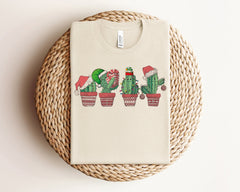 Cute Christmas Cactus Shirt, Plant Mom Christmas Shirt, Southern Christmas, Plant Lover Gift, Xmas Succulent Shirt, Womens Christmas Gifts