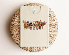 Christmas Cow Shirt, Farm Christmas Shirt, Cow Gifts, Christmas Animal Shirt, Country Christmas, Farm Animals, Farmer Christmas Gift, Xmas