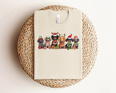 Christmas Dogs Shirt, Dog Mom Shirt, Christmas Animals, Dog Lover Gift, Cute Christmas Shirt, Holiday Tshirts, Animal Love Tshirt, Xmas Gift