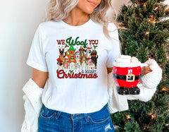 We Woof You A Merry Christmas Shirt, Funny Christmas Dogs Shirt, Dog Mom Shirt, Cute Christmas Shirt, Retro Christmas Shirt, Dog Lover Gift