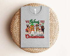We Woof You A Merry Christmas Shirt, Funny Christmas Dogs Shirt, Dog Mom Shirt, Cute Christmas Shirt, Retro Christmas Shirt, Dog Lover Gift