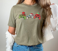 Christmas Gamer Shirt, Xmas Game Controller Shirt, Video Game Lover Gift, Gaming Christmas Shirt, Game Player Shirt, Gamer Christmas Gifts
