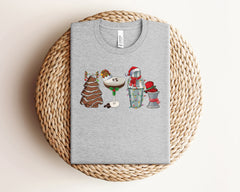 Christmas Cocktails Shirt, Christmas Espresso Martini Shirt, Christmas Tree Cake, Cocktail Lovers, Christmas Party Shirt, Martini Lover Gift