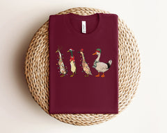 Christmas Duck Shirt, Cute Christmas Shirt, Christmas Animals Shirt, Animal Lover Gift, Christmas Farm Shirt, Silly Goose Shirt, Xmas Gifts