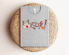 Christmas Nurse Shirt, Medical Assistant Christmas Shirt, Nursing School Shirt, RN Nurse Shirt, Retro Christmas Shirt, Nurse Christmas Gift