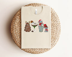 Christmas Cocktails Shirt, Christmas Espresso Martini Shirt, Christmas Tree Cake, Cocktail Lovers, Christmas Party Shirt, Martini Lover Gift
