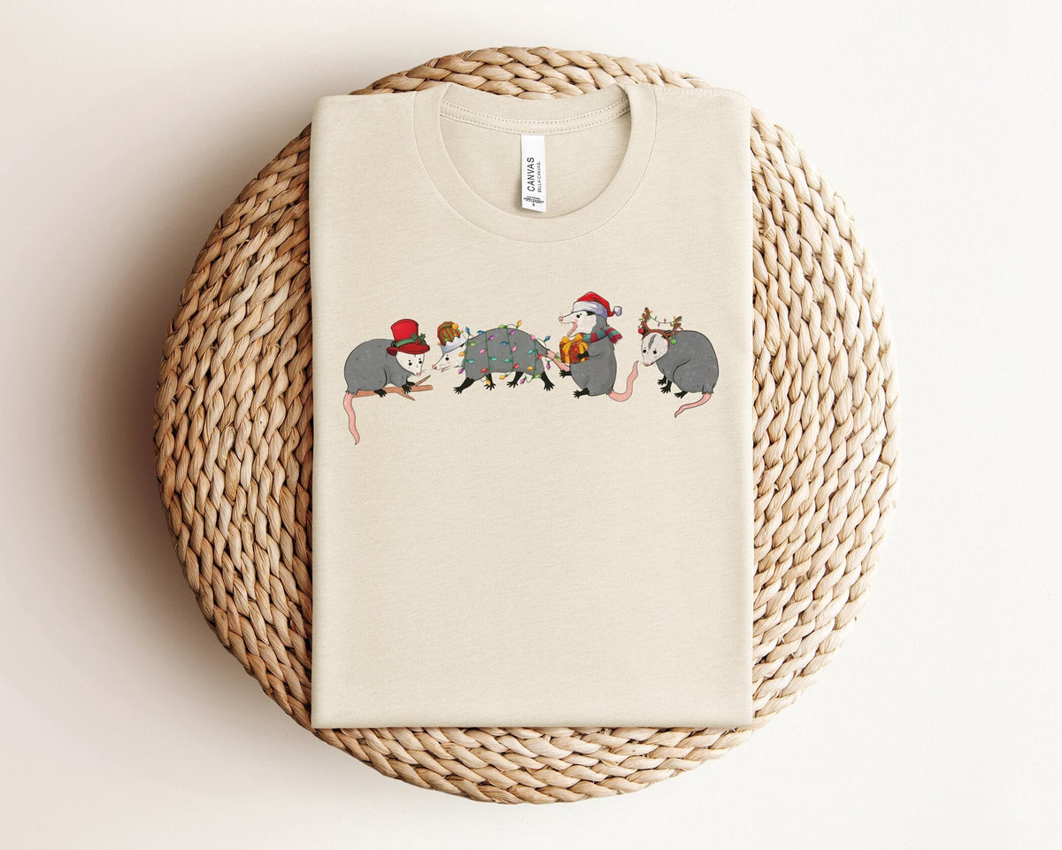 Opossum Christmas Shirt, Christmas Animal Shirt, Cute Christmas Shirt, Opossum Gifts, Funny Opossum Shirt, Winter Shirt, Animal Lover Gift