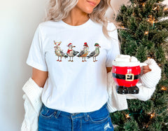 Seagull Christmas Shirt, Funny Christmas Bird Tshirt, Seagull Christmas Lights Shirt, Christmas Animal, Retro Xmas Shirt, Seagull Lover Gift