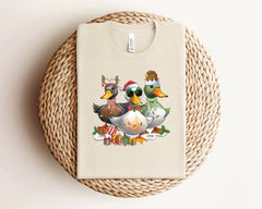 Christmas Ducks Shirt, Retro Christmas Shirt, Christmas Animal Tee, Funny Christmas Shirt, Farmer Christmas Shirt, Christmas Gift For Farmer