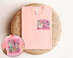 Pink Christmas Shirt, Womens Christmas Shirt, Pink Santa Lightning Bolt Shirt, Xmas, Retro Christmas Tshirt, Merry Christmas, Christmas Gift