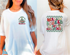 All Booked For Christmas Shirt, Book Tree Christmas Shirt, Groovy Christmas Shirt, Bookish Shirt, Librarian Christmas Shirt, Book Lover Gift