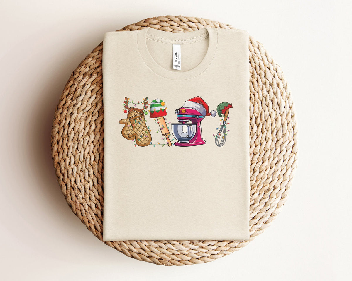 Christmas Baking Shirt, Kitchen Tools Christmas Tshirt, Xmas Baker Shirt, Unisex Christmas Shirt, Cute Holiday Tshirts, Baker Christmas Gift