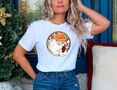Cowboy Santa Christmas Shirt, Retro Santa Shirt, Western Christmas Shirt, Xmas, Cute Christmas Shirt, Cowgirl Christmas Tee, Christmas Gifts