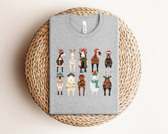 Christmas Goat Shirt, Cute Farm Animals, Christmas Farm Shirt, Xmas, Funny Christmas Shirt, Christmas Animal Shirt, Farmer Christmas Gift