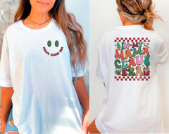In My Mama Claus Era Shirt, Mama Claus Shirt, Christmas Mom Shirt, Groovy Christmas Shirt, Mom Christmas Gift, Mom Clause Shirt, Xmas Gifts