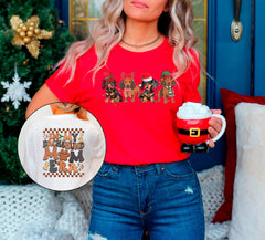 In My Dachshund Mom Era Christmas Shirt, Cute Dachshund Tshirt, Retro Christmas Shirt, Dog Lovers, Xmas Animal Shirt, Dog Mom Christmas Gift