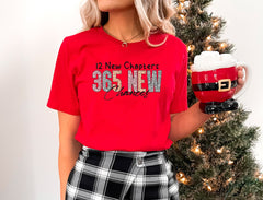 12 New Chapters 365 New Chances Shirt, Motivational Shirt, 2026 Women's Shirts, 2026 New Years Party, New Years Eve Shirt, New Years Gift