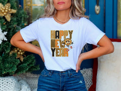 Happy New Year Shirt, Boujee New Year 2026 Shirt, Retro New Years, 2026 Women's Shirts, Disco Ball Shirt, Bougie Holiday Tee, New Years Gift