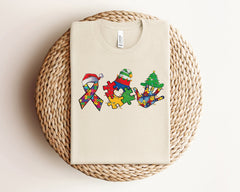 Christmas Autism Awareness Shirt, Christmas Puzzle Shirt, ADHD Xmas Tee, Neurodiversity Christmas Shirt, Inclusion Tee, Autistic Child Gifts