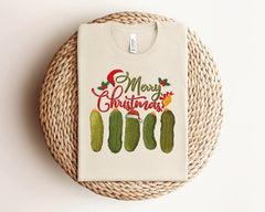 Vintage Pickles Merry Christmas Shirt, Christmas Pickle Shirt, Funny Christmas Shirt, Pickle Gifts, Winter Shirt, Pickle Lovers, Xmas Gifts