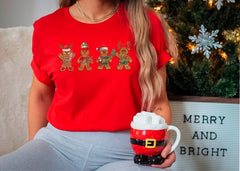Christmas Gingerbread Shirt, Cute Christmas Shirt, Christmas Cookie Tshirt, Christmas Crewneck, Holiday Tshirts, Winter Tee, Christmas Gifts