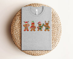 Christmas Gingerbread Shirt, Cute Christmas Shirt, Christmas Cookie Tshirt, Christmas Crewneck, Holiday Tshirts, Winter Tee, Christmas Gifts
