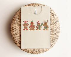 Christmas Gingerbread Shirt, Cute Christmas Shirt, Christmas Cookie Tshirt, Christmas Crewneck, Holiday Tshirts, Winter Tee, Christmas Gifts