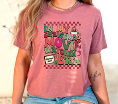 Christmas Movie Shirt, In My Christmas Movie Watching Era Shirt, Retro Groovy Christmas Shirt, Movie Lover Gift, Holiday Tshirts, Xmas Gifts