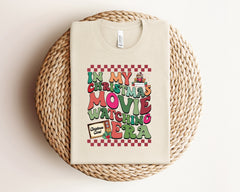 Christmas Movie Shirt, In My Christmas Movie Watching Era Shirt, Retro Groovy Christmas Shirt, Movie Lover Gift, Holiday Tshirts, Xmas Gifts