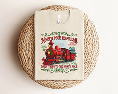 North Pole Express Christmas Shirt, Christmas Vacation Shirt, Family Trip Christmas Shirts, Christmas Train Shirt, Vintage Christmas Gifts